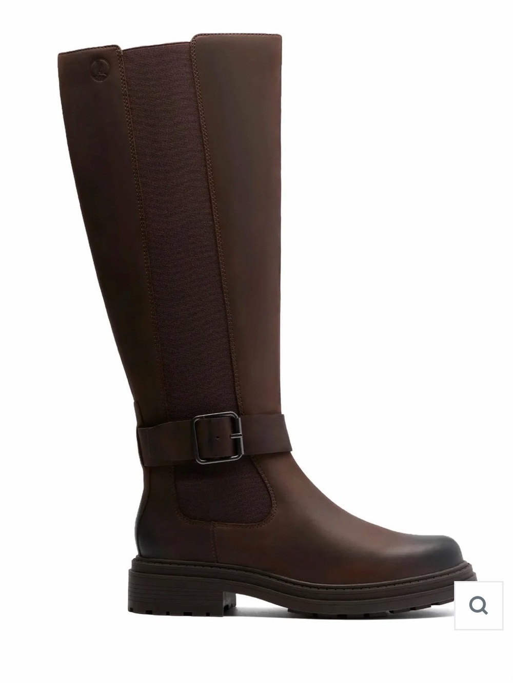 CLARKS ORINOCO3 TALL – KNEE-HIGH LEATHER BOOTS WITH CONTOUR CUSHION COMFORT 7.5